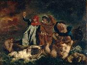 Eugene Delacroix Dante and Vergil in hell Sweden oil painting artist